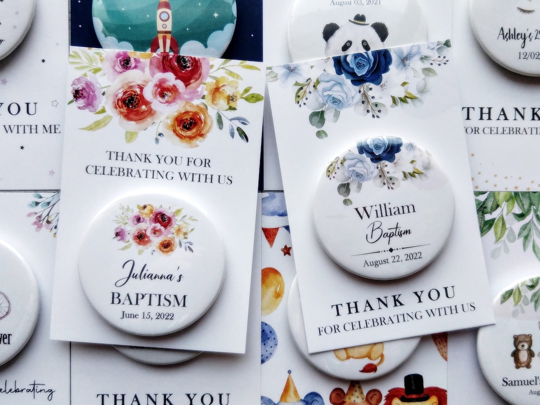 Personalized Baptism Favors for Guests in Bulk / Custom Baptism Favors