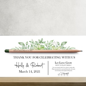 Wedding Party Favors for Guests in bulk | Wedding Bulk Favors | seedling Pencil | Wedding Gift For Guest | Thank You Favor | Unique Favors