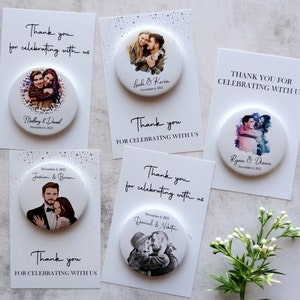 Bomboniere personalizzate / Magnete apribottiglie con foto cartoonizzato per bomboniere / Magnete apribottiglie di nozze / Bomboniere di nozze
