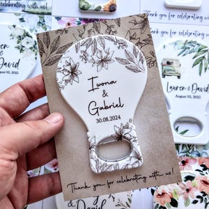 60th Birthday Favors Magnet Opener / Personalized Party Favors for Guests in bulk / Birthday Bulk Favors / Birthday Gift For Guest