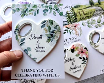 Wedding Party Favors for Guests in bulk  / Magnet Wedding Favors /  Wedding Rustic Favors