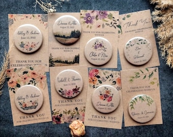 Rustic Wedding Favors / Magnet Opener Favors / Wedding Party Favors for Guests in bulk / Craft Rustic Favors / Wedding Bulk Favors