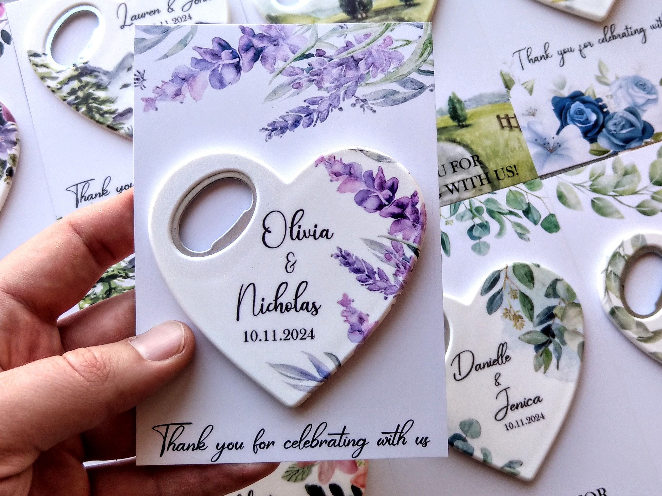 Personalized Magnet Bottle Opener: Wedding Party Favors in Bulk