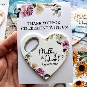 Bomboniere personalizzate per matrimoni all'ingrosso, apribottiglie / bomboniere con calamita da frigorifero / bomboniere per ospiti all'ingrosso / bomboniere all'ingrosso per matrimoni