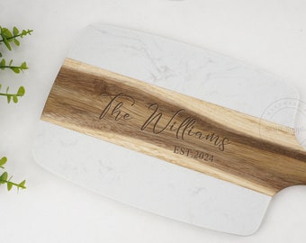 Custom Engraved Chopping Board, Marble Chopping Board, Wooden Cutting Boards, Custom Logo Cutting Board, Serving Board, Housewarming Gifts