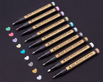 10 Colors Wax Seal Pen, Painting Pen for Seal Stamp, Highlight Colorful Pen, Wax Seal Stamp Coloring Pen, Graffiti Color Pen