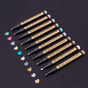 10 Colors Wax Seal Pen, Painting Pen for Seal Stamp, Highlight Colorful Pen, Wax Seal Stamp Coloring Pen, Graffiti Color Pen