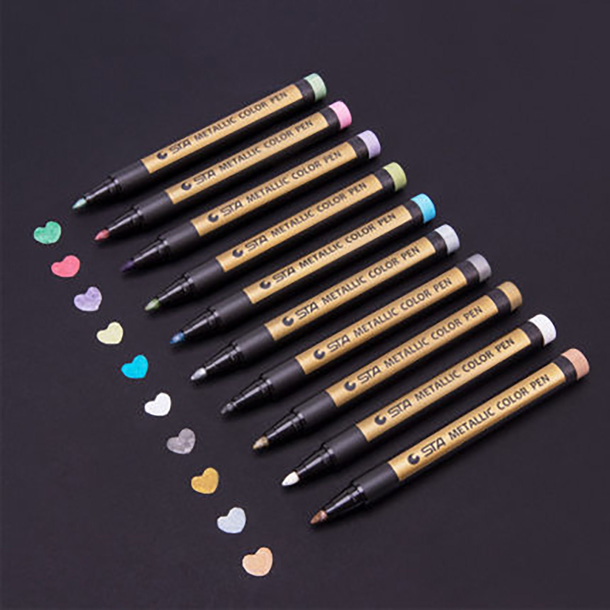 Metallic Marker Pens, Gold Metallic Pen, Sukura Marker Pens