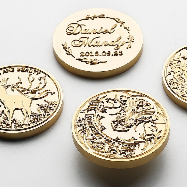 Custom Logo Embosser Personalized Own Design Embossing Stamp Etsy