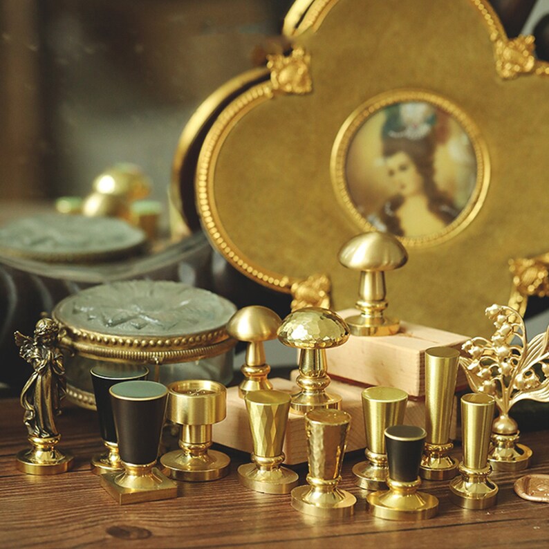 Sealing Wax Stamp Metal Handle Brass Wax Stamp Handle Handle Etsy