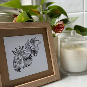 Biglietti d'auguri e opere d'arte / Scarabocchi ispirati a Zentangle / disegni al tratto in bianco e nero
