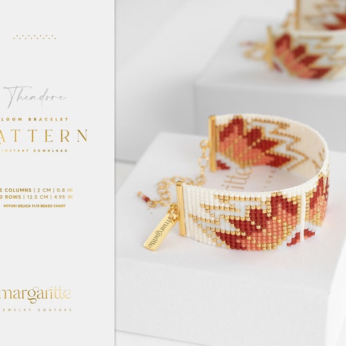 Bead Loom Pattern REGAL Design Loom Bracelet PDF Instant Etsy Canada