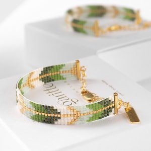 Bead Loom Pattern, Miyuki Bracelet Pattern, Geometric Loom Bead Pattern, Miyuki Delica Bracelet, Instant Download - Adrianne