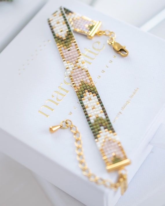 Beginner Loom Bracelet Pattern • Quick & Easy Seed Bead Jewelry • Miyuki Delica PDF • Sitara