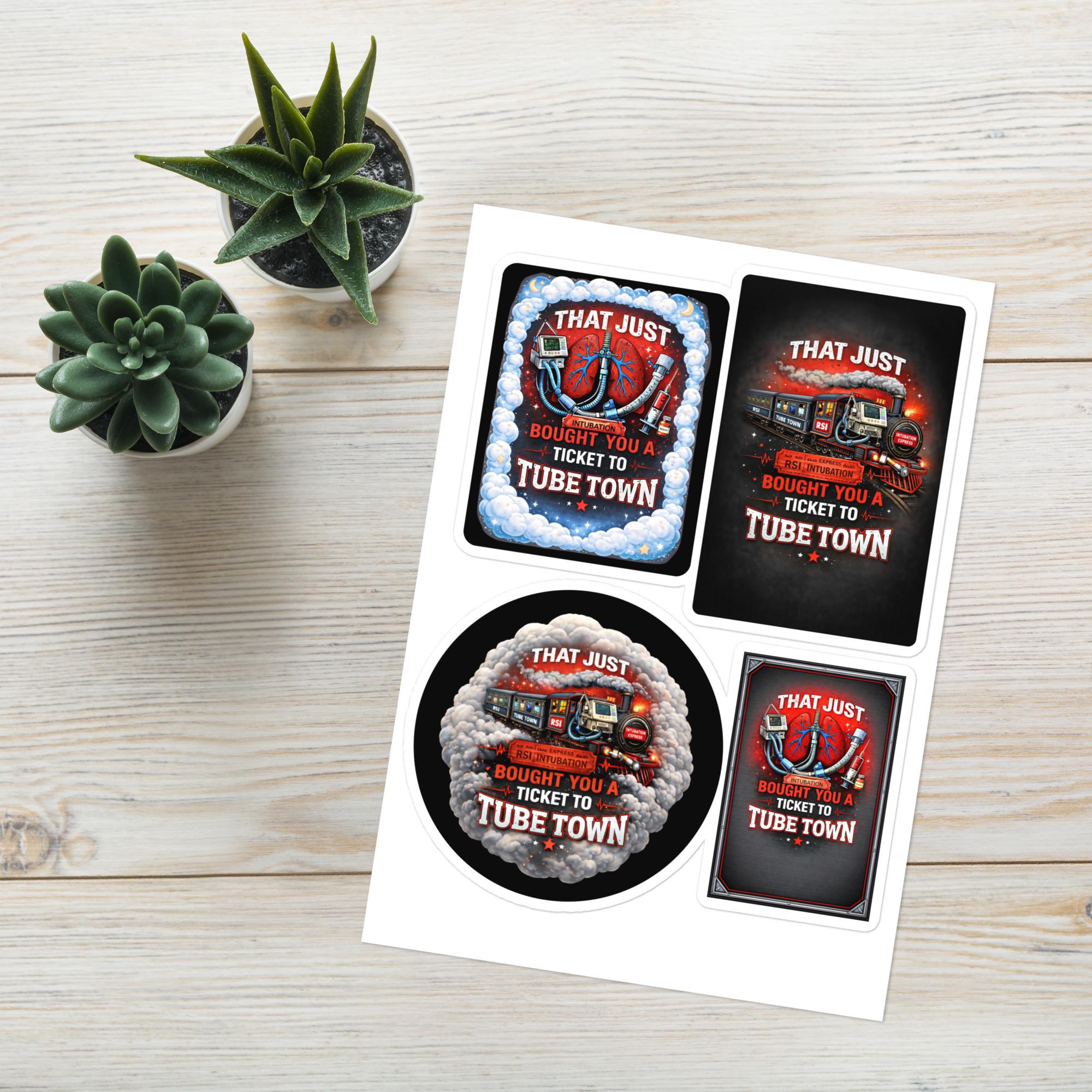 Intubation Humor Sticker Sheet, Medical Meme Decal, ER Nurse Gift - Etsy