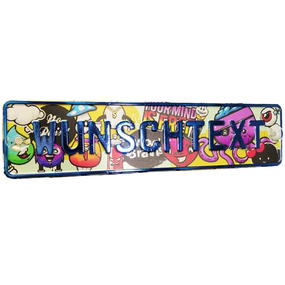 LKW Truck Namensschild - Personalisiertes Aluminium-Schild Mit Saugnäpfen