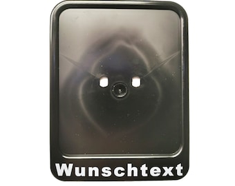 1 St Kennzeichenhalter Schwarz MOFA MOPED ROLLER Text Farbig Wunschbeschriftung