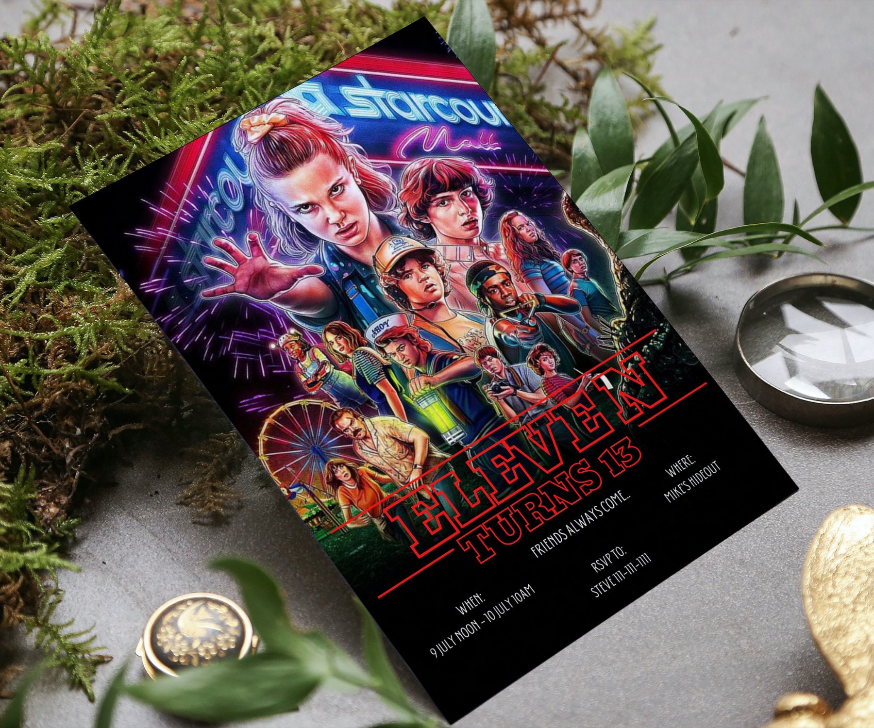 Stranger Things Invitation for Stranger Things Birthday Party Invite
