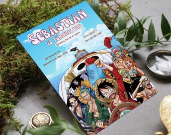 One Piece Invitation Etsy De