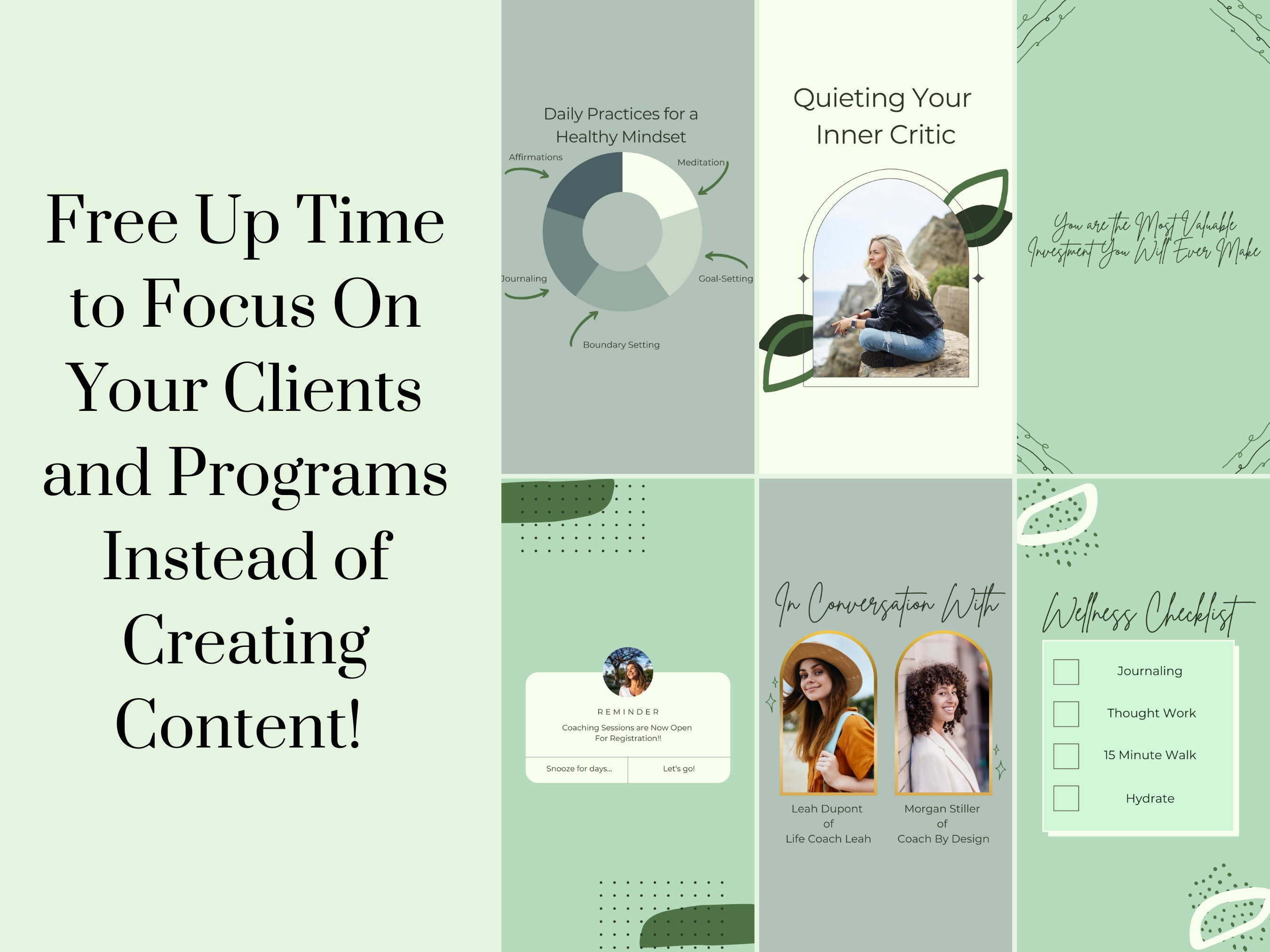 Coaching Instagram Templates, 80 Canva Templates, Instagram Stories ...