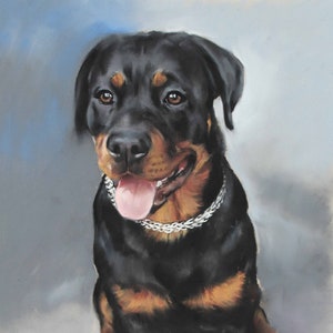 Custom 100% Handmade Dog Art, Realistic Art for your Loved ones,  Pet Dog Illustration from Photos, Commission Portrait by a Professional
