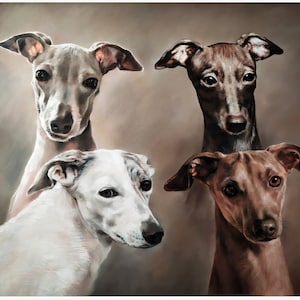Custom 100% Handmade Dog Art, Realistic Art for your Loved ones, Pet Dog Illustration from Photos, Commission Portrait by a Professional