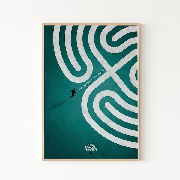 L'affiche du coureur du labyrinthe | The Maze, The Way Within Art Print, The Maze Runner Affiche élégante, Maze Runer Digital Download