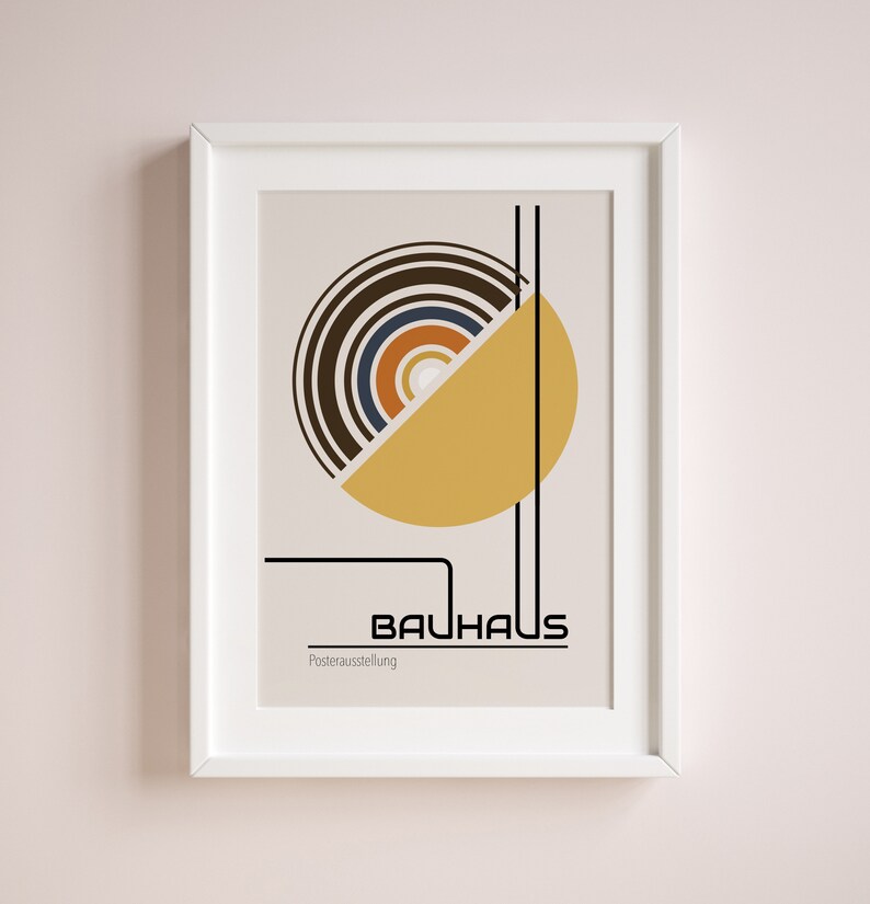 Bauhaus Exhibition Posters Retro Wall Art Museum Style - Etsy