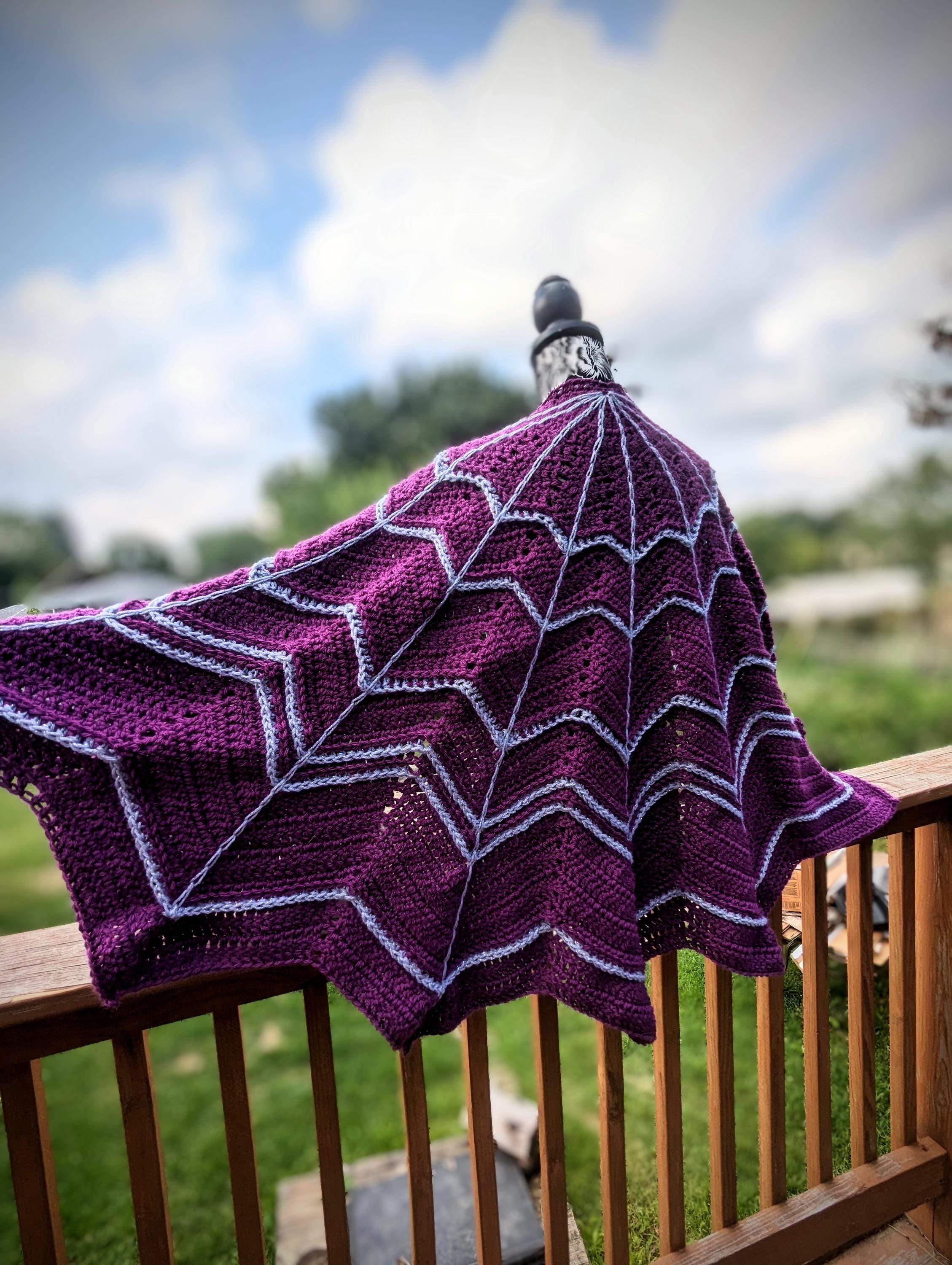 Lolth's Spiderweb Shawl Crochet Pattern - Etsy