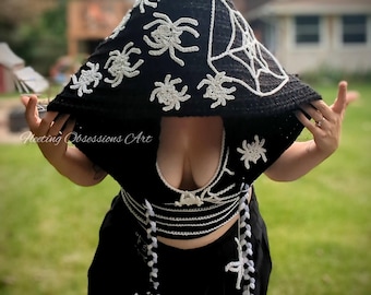 Lolth the Spider Queen Hood crochet pattern