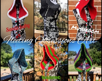 Druid Hood combo crochet pattern