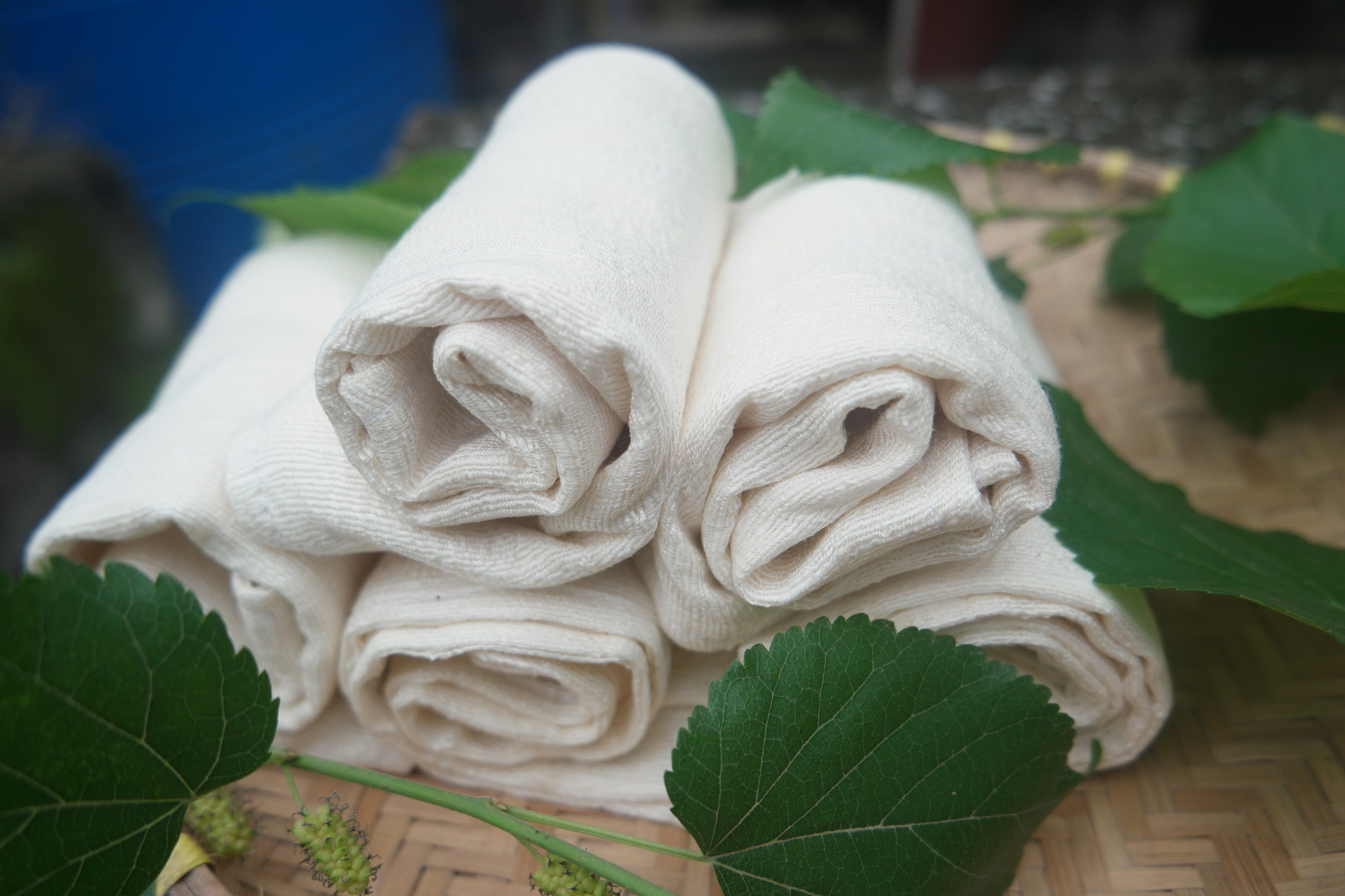 3 Layer Hand Towel Mulberry Silk 100 Natural Organic Pure