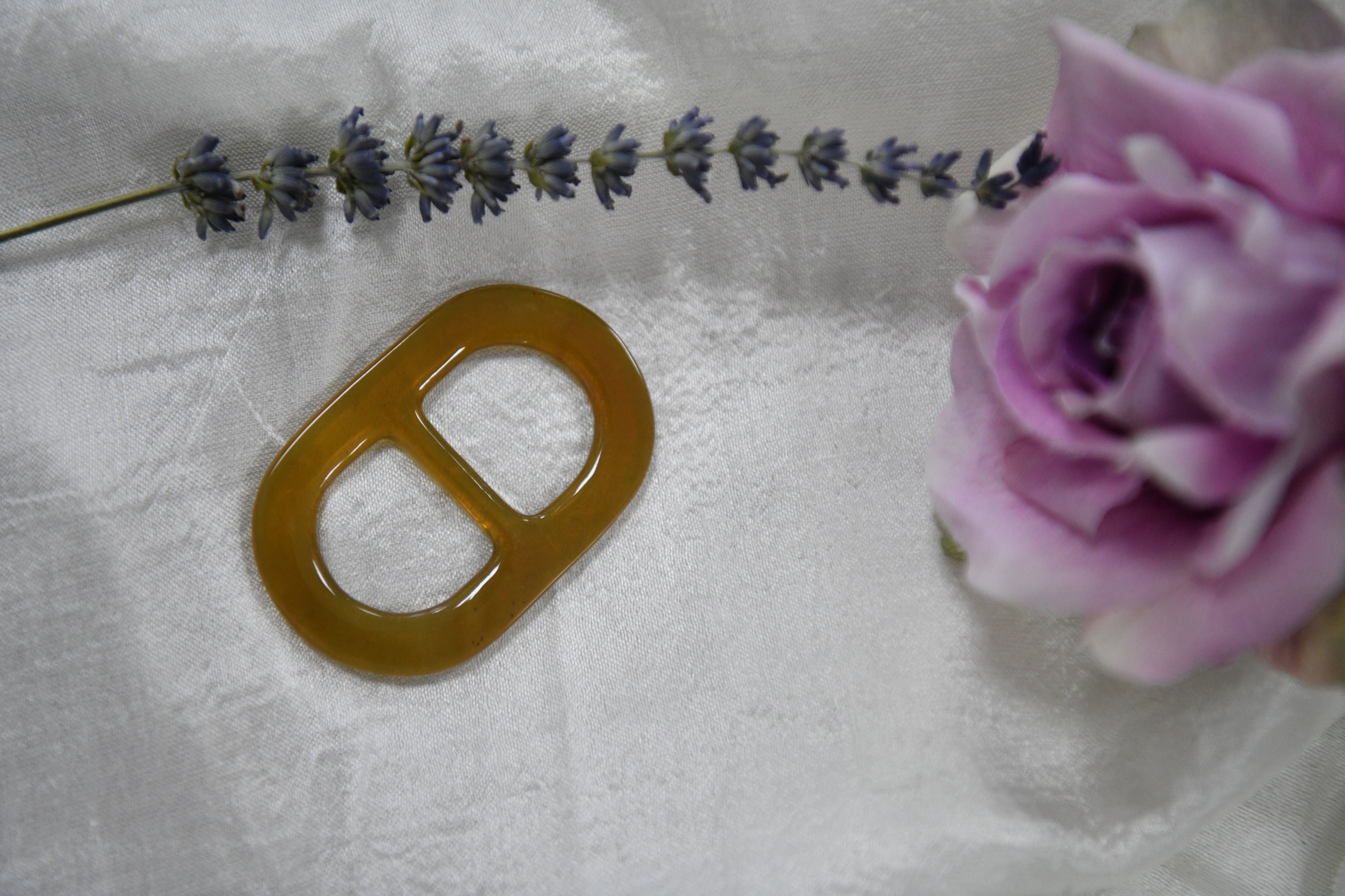 Hermès NIB Enamel Rectangular Scarf Ring - Vintage Lux