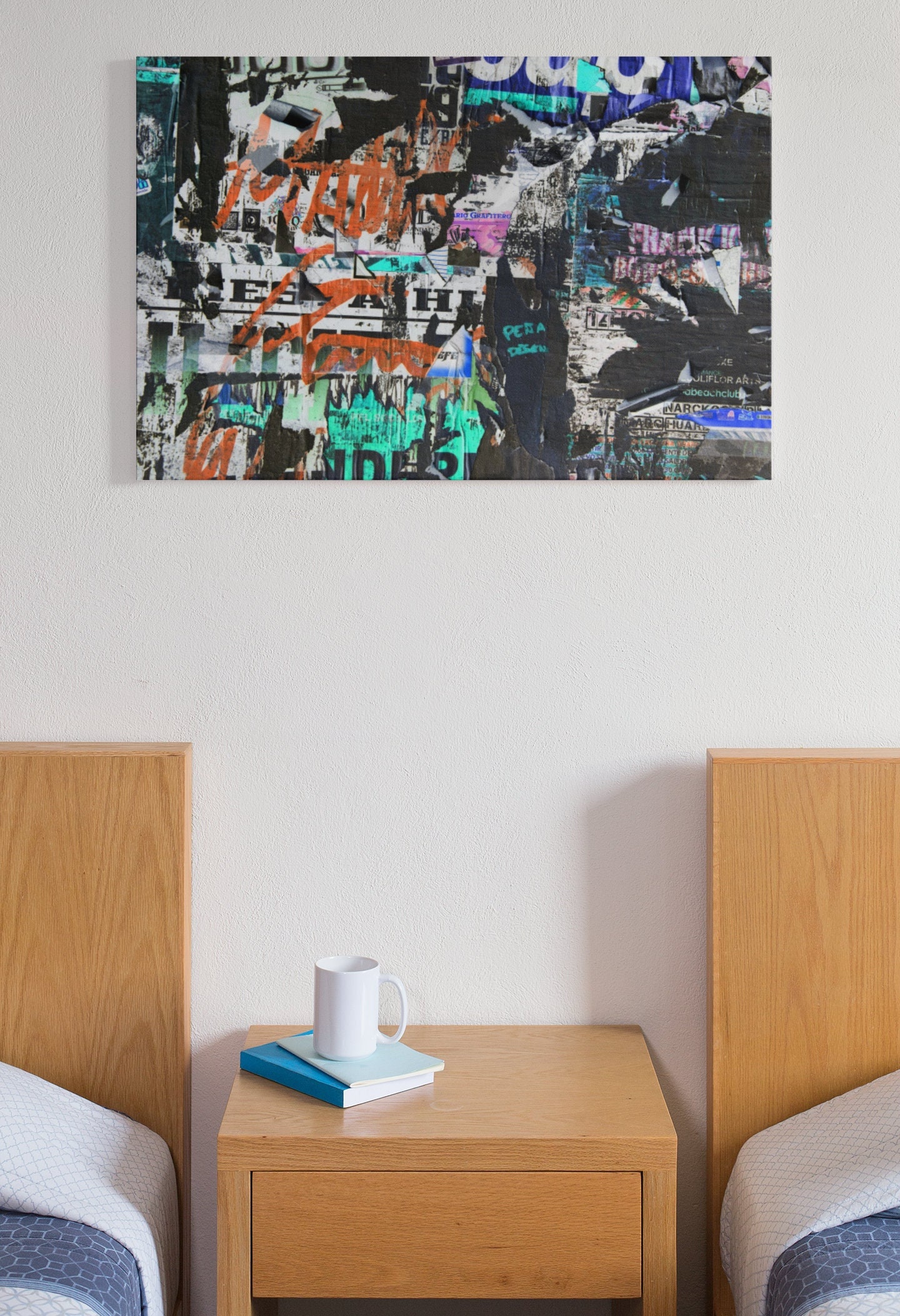 Tableau Graffiti Street Art, Tableau Urbain, Style Graffiti, Art Mural, Impression sur Toile, Livrai