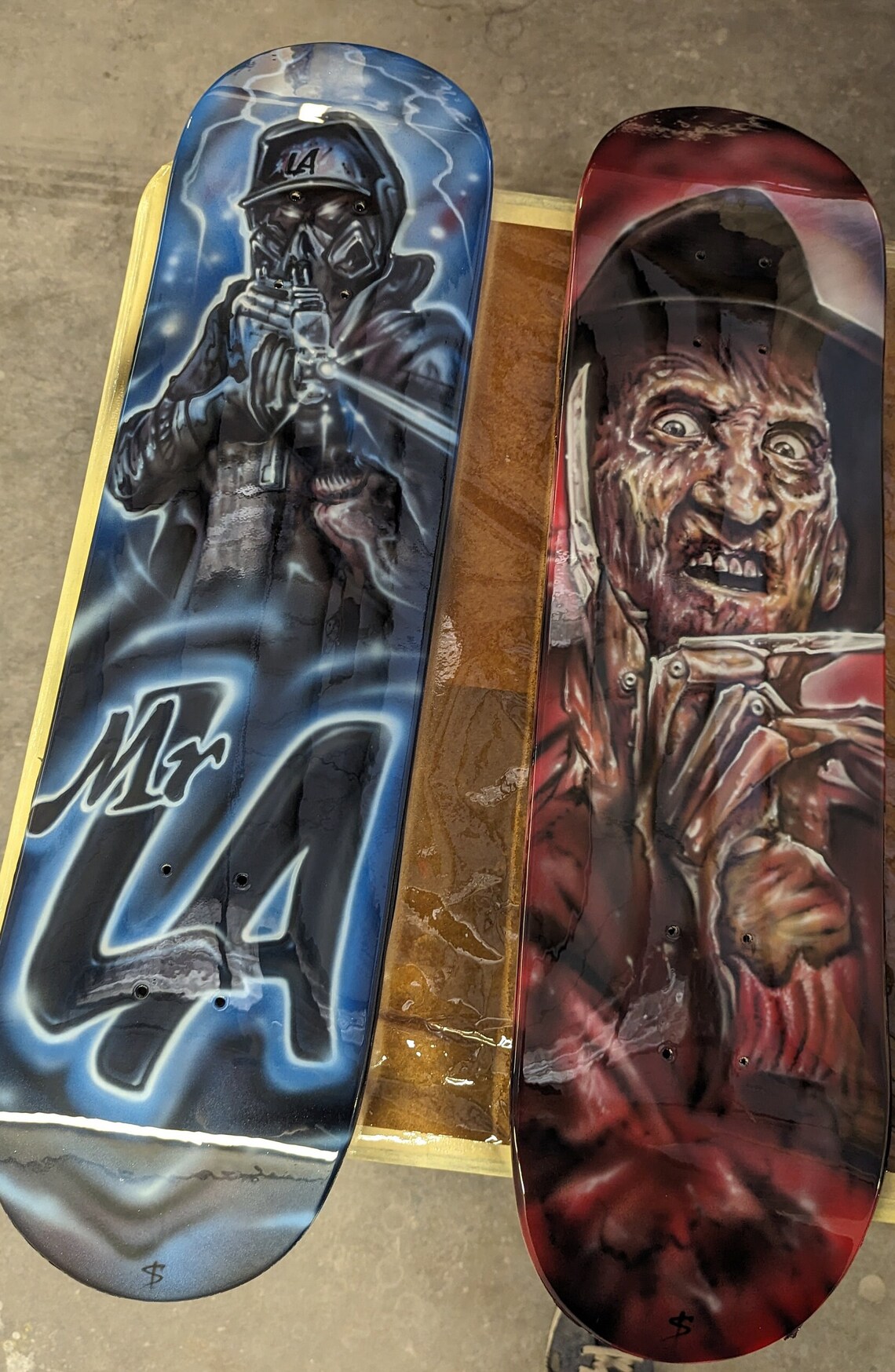 Custom Airbrushed Skateboard Wall Art. Any Design Any Style. Etsy