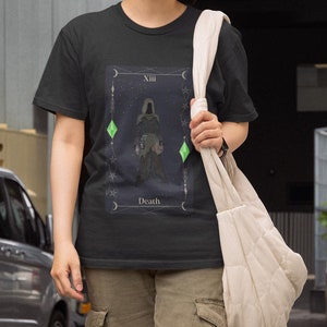 T-shirt de carte de tarot de la mort Les Sims