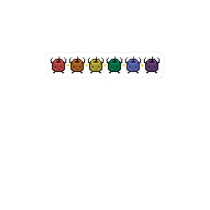 Stardew Valley Inspired Junimo Rainbow Sticker