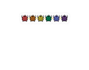 Stardew Valley Inspired Junimo Rainbow Sticker