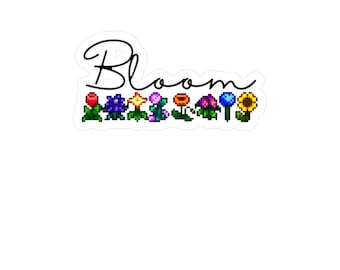 Stardew Valley Bloom Flower Sticker - Pixel Art Flowers