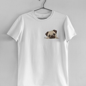 Süßes Mops Grafik-T-Shirt, perfekt für Hundeliebhaber, Geschenk für Tierbesitzer, Freizeitkleidung, Tierliebhaber Shirt