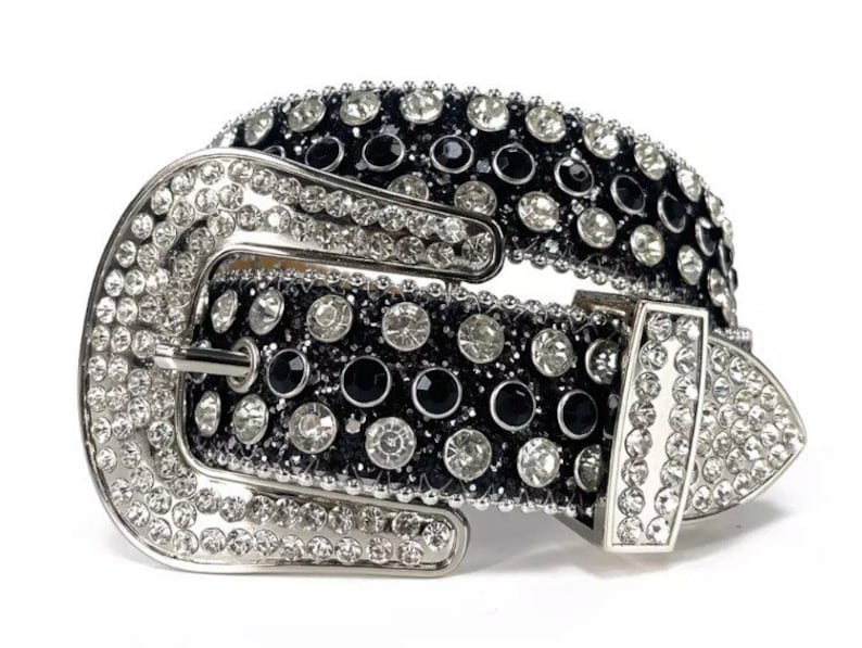 Y2k Rhinestone Belt Studded Belt Bb Simon Inspired Etsy Norway