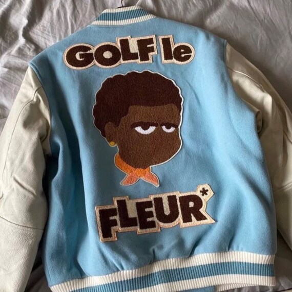 Golf le fleur blue varsity jas Tyler de maker merch - Etsy België