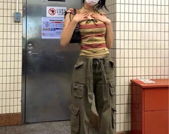 cargo pants low rise