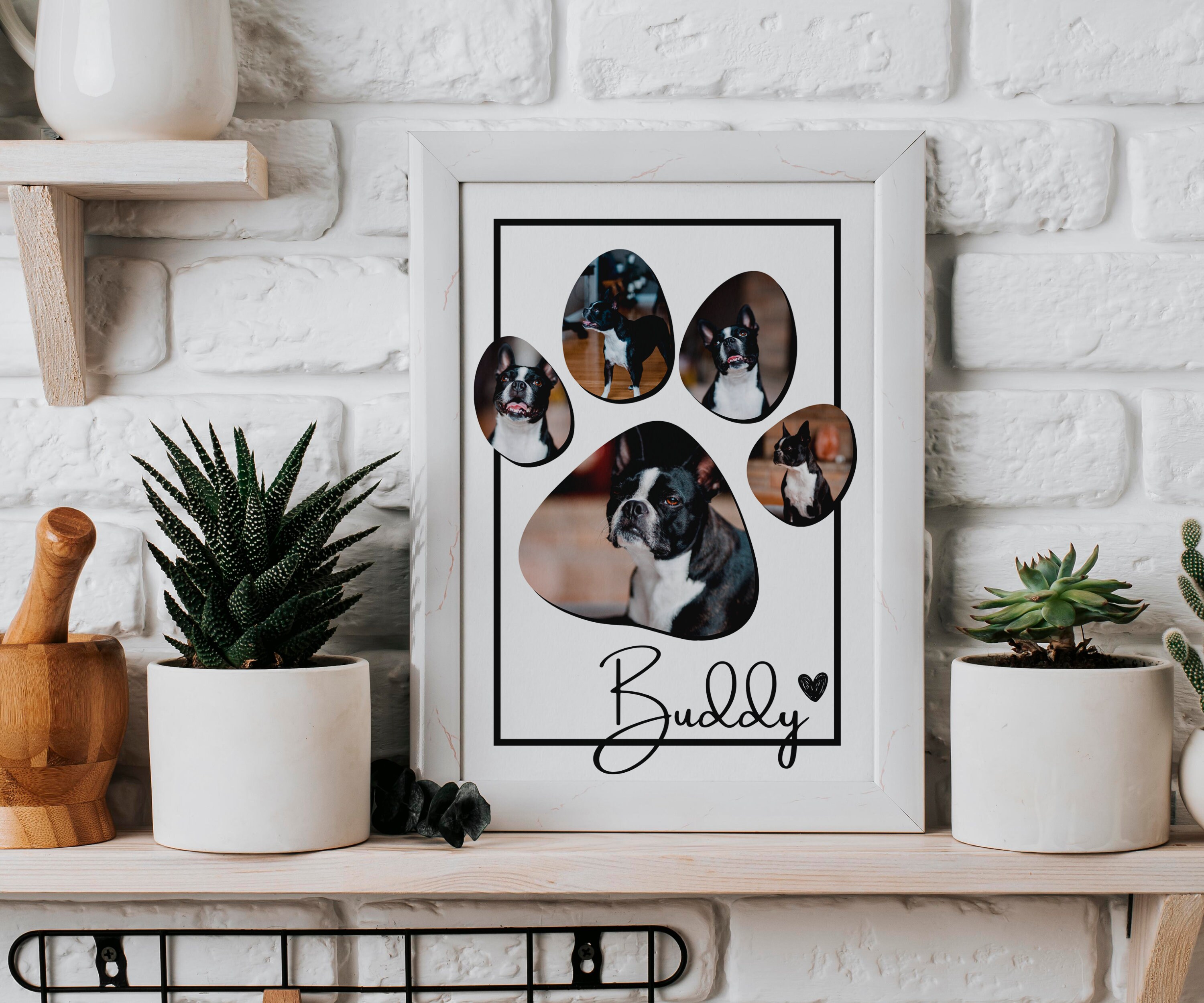 PAW PRINT Photo Collage Canva Template Printable Etsy PAW PRINT Photo Collage Canva Template Printable Etsy