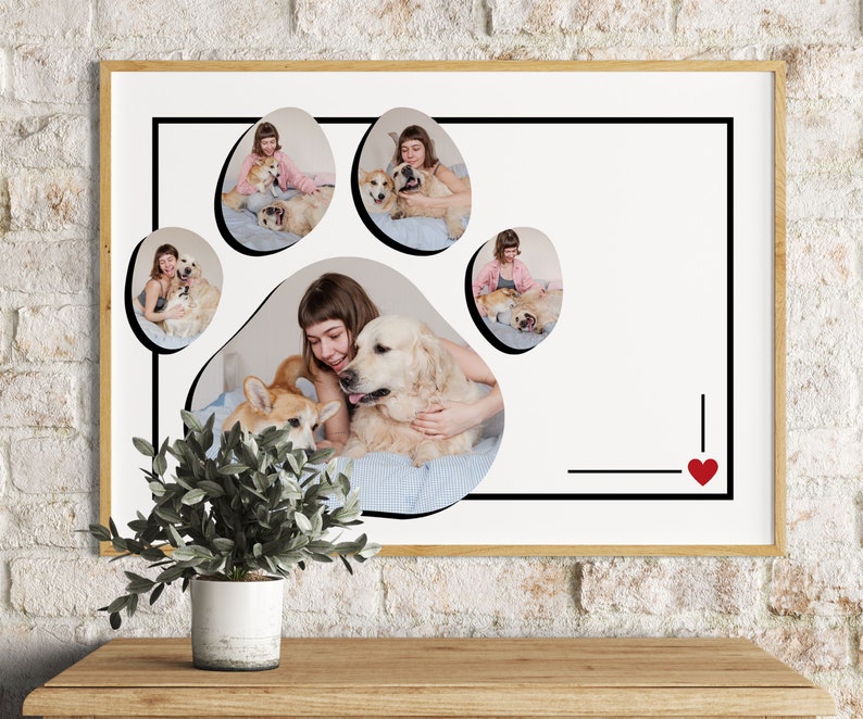 PAW PRINT Photo Collage Canva Template Printable Etsy paw-print-photo-collage-canva-template-printable-etsy