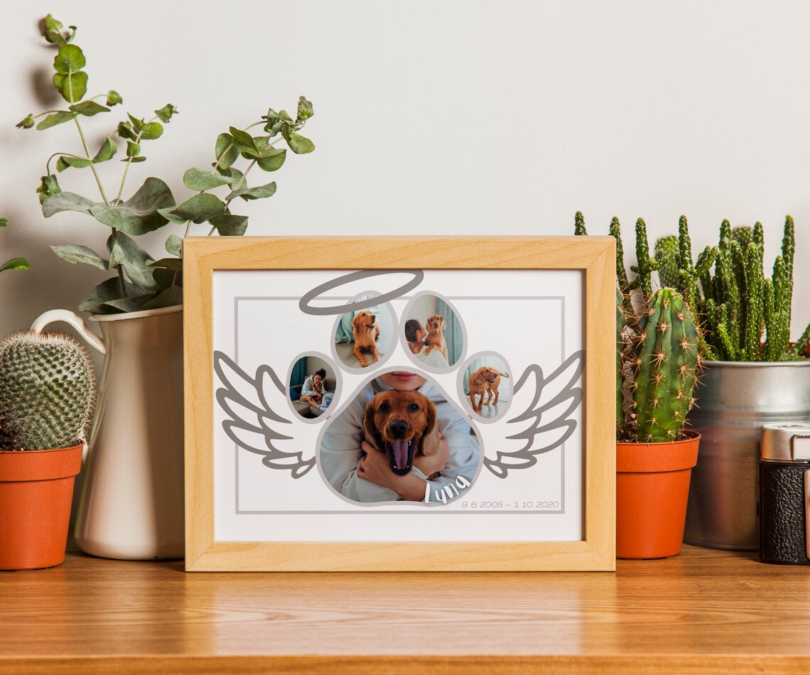 PAW PRINT With WINGS Photo Collage Canva Template Etsy paw-print-with-wings-photo-collage-canva-template-etsy