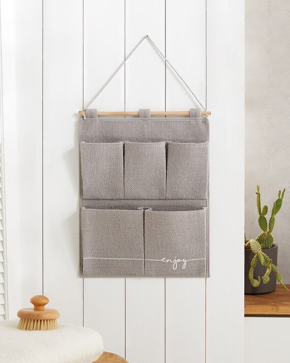 Multi Pocket Jute Wall Hanger Wall Hanging Pocket 