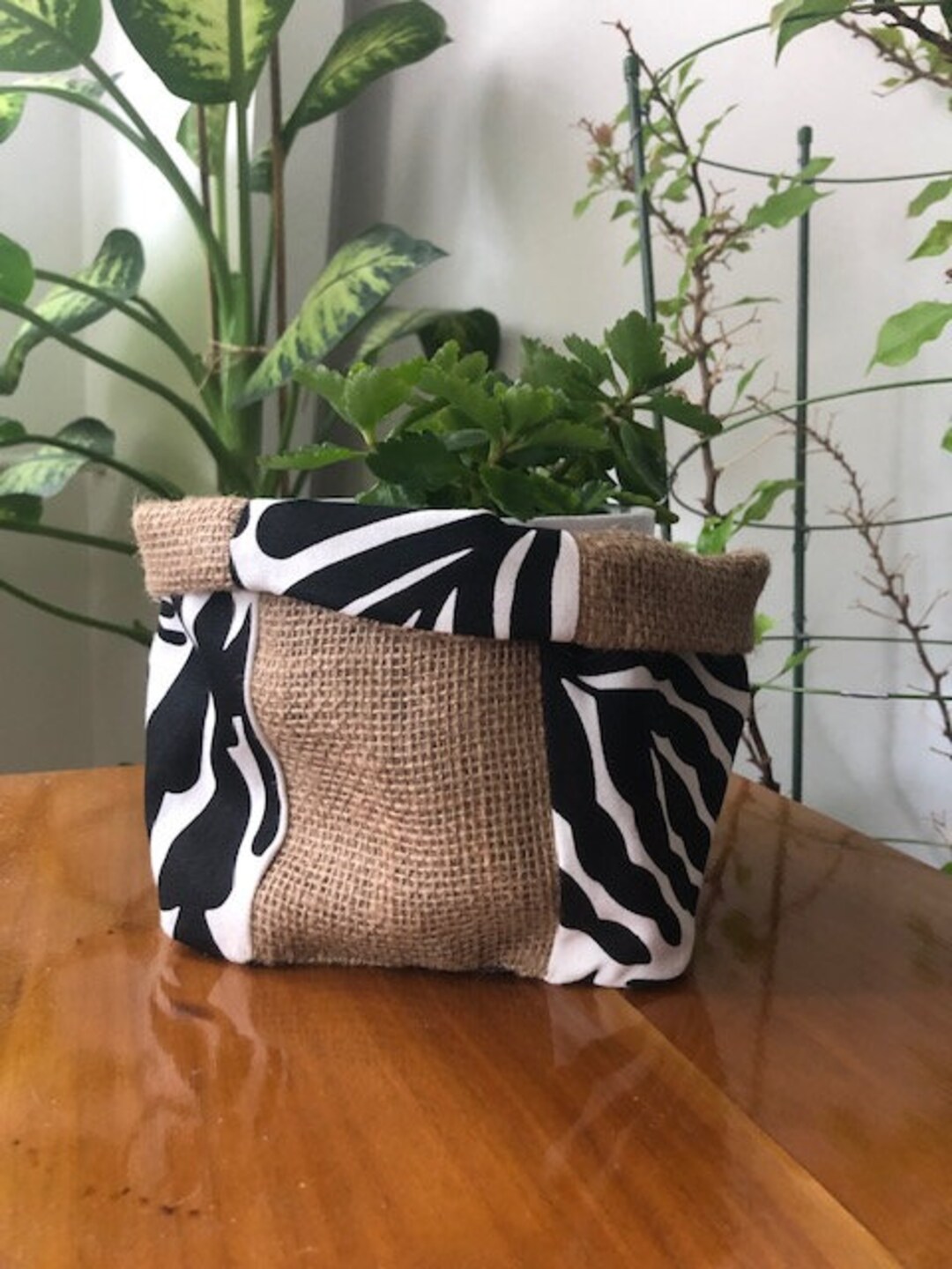 Best Garden Bag Stationary Bag handmade Fabric Basket Etsy