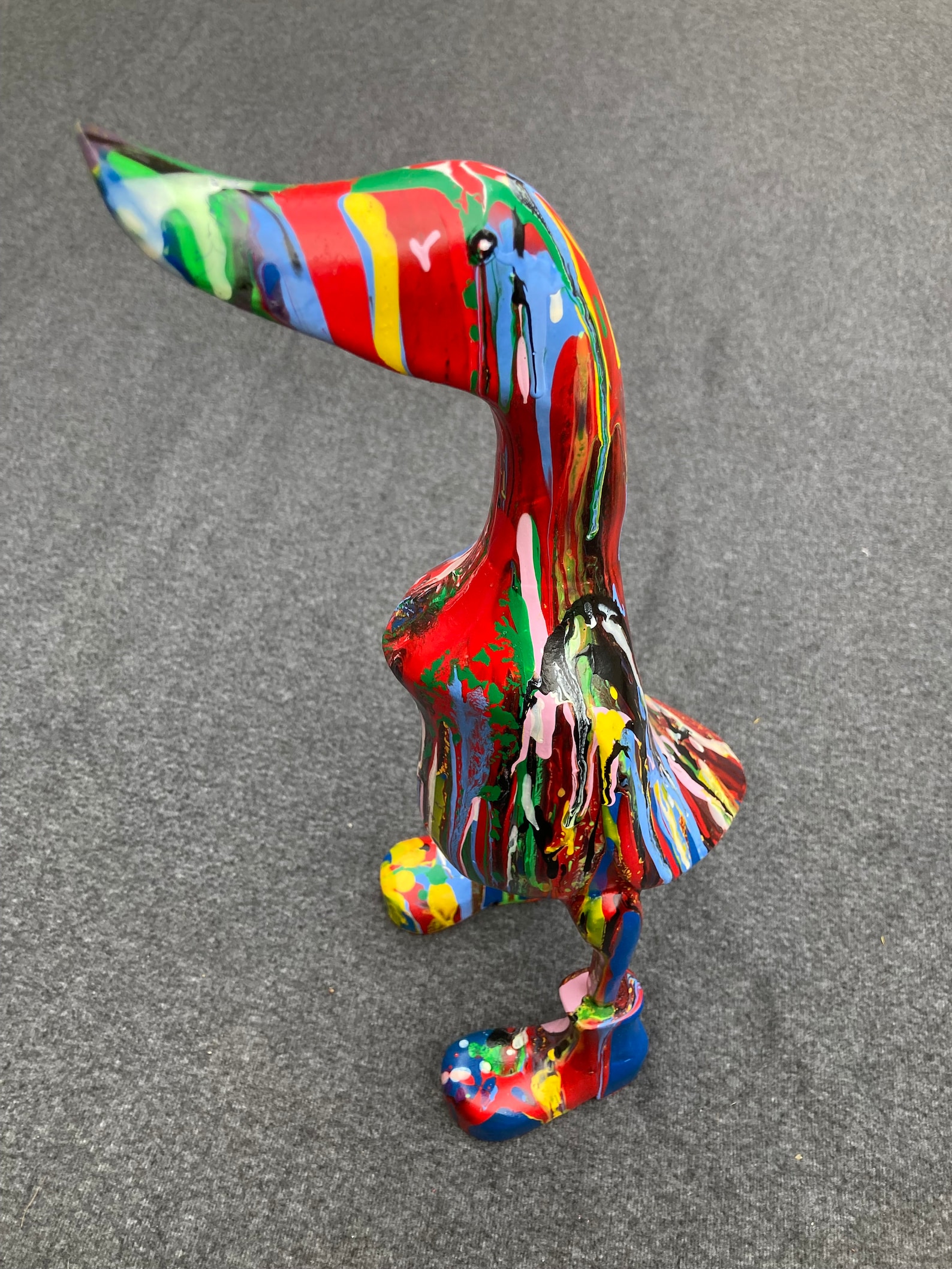 Drip Paint Street Art Sculpture, Drip Art Sculpture, Modern Sculpture