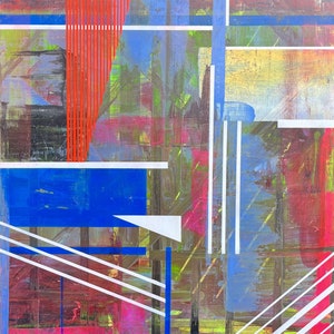 大きなオリジナル絵画、現代アート、抽象画、オリジナルモダンアート、現代抽象アートワーク、抽象ウォールアート
